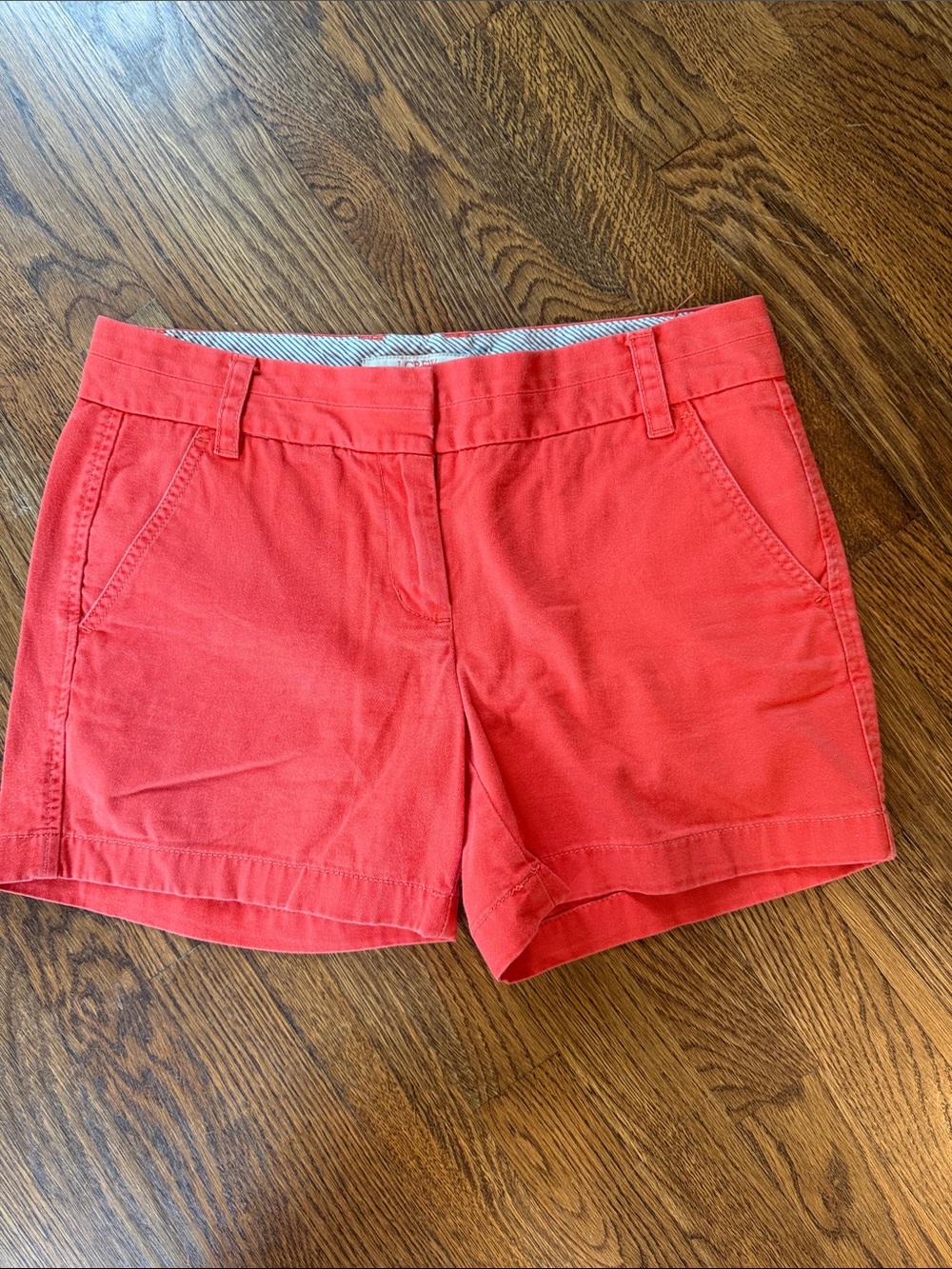 J. Crew Coral Chino Bermuda Shorts